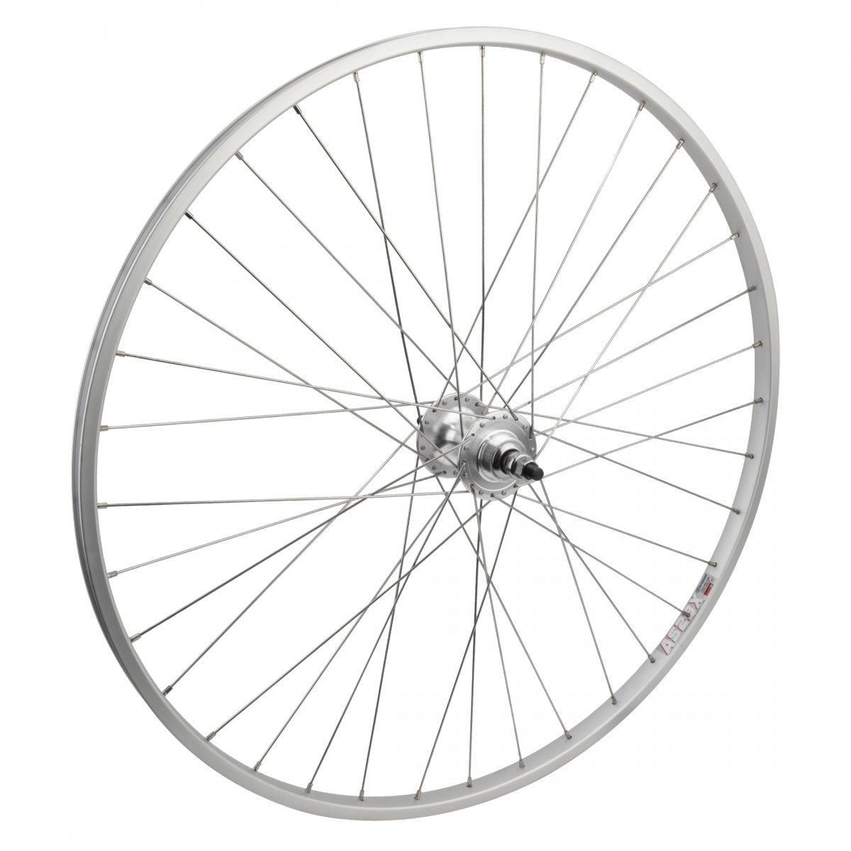 Wm Weinmann 700c Fixie Rear Wheel, As23X, Silver, Track, 36H