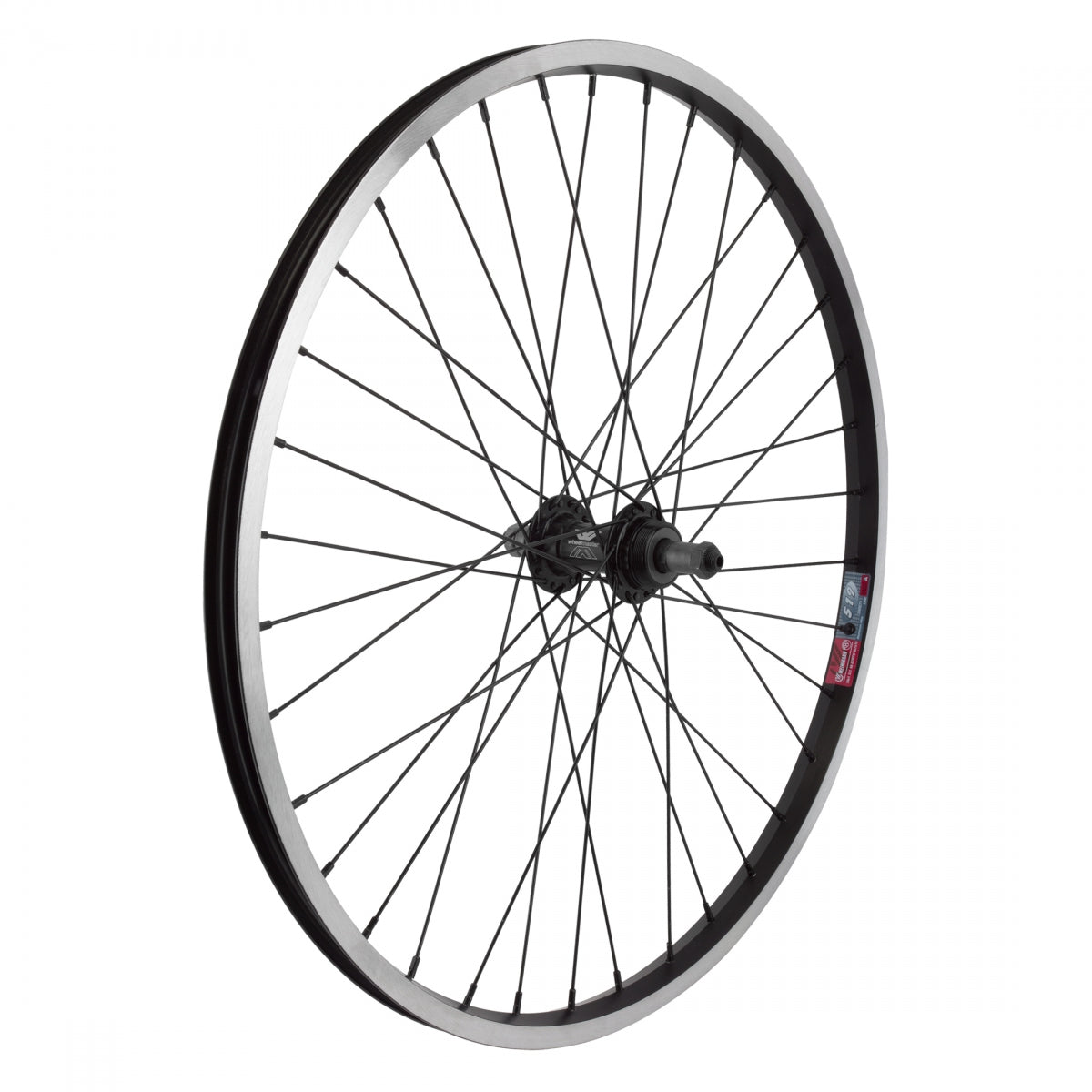 Weinmann 519 Mountain MTB Rear Bicycle Wheel 24" x 1.5" 36 Spoke Quick Release Black 5/6/7 Speed Freewheel