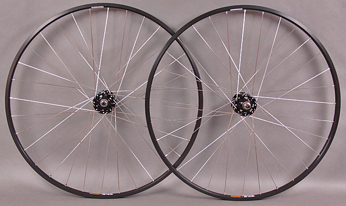 Black Sun M13 32 Hole Silver Spokes Black Hubs Fixed/Free Flip Flop Hub