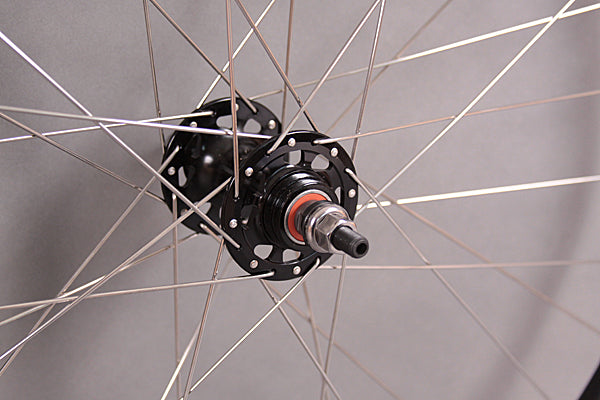 Black Sun M13 32 Hole Silver Spokes Black Hubs Fixed/Free Flip Flop Hub