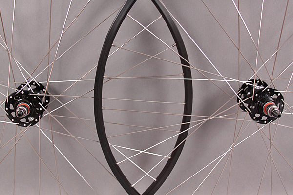 Black Sun M13 32 Hole Silver Spokes Black Hubs Fixed/Free Flip Flop Hub