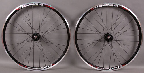 Weinmann DP18 black fixed gear Track Bike Wheelset Wheels 32h SingleSpeed DT 2.0