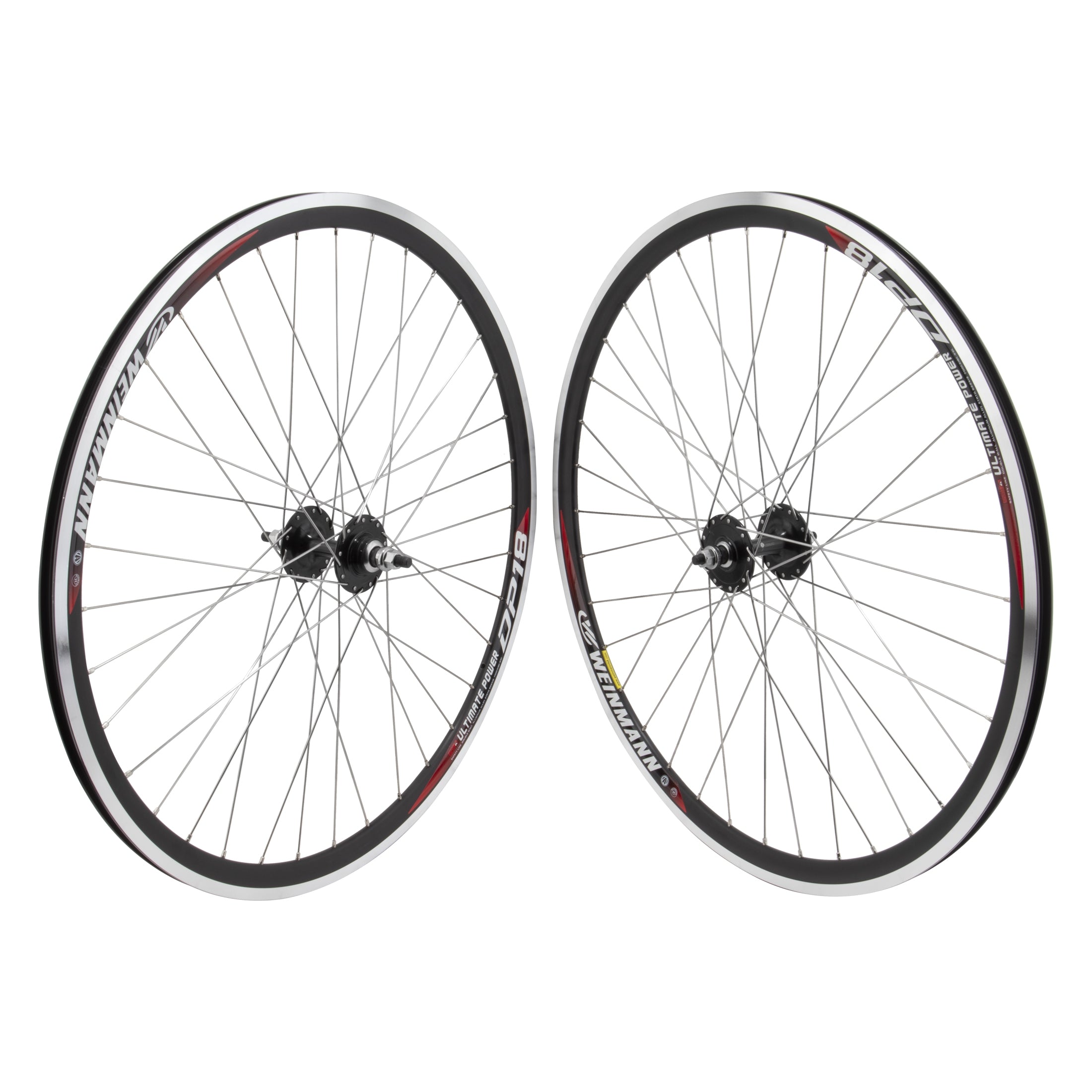 Weinmann DP18 black fixed gear Single Speed Wheelset 36h