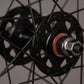 Track Attack POLISHED Black 32h Track Bike Fixed Gear Aero Wheelset 42mm