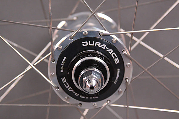Shimano Dura Ace Hb-7600 track wheels with Mavic Rims