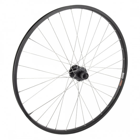 Wheel Rear 29 Sun Rhyno Lite Black 32h, Shimano Deore M525 6-bolt disc hub, 135mm QR DT Swiss silver 2.0mm spokes