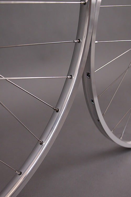 H + Plus Son TB14 Silver Dura Ace 7600 Track Hubs Wheelset 36h