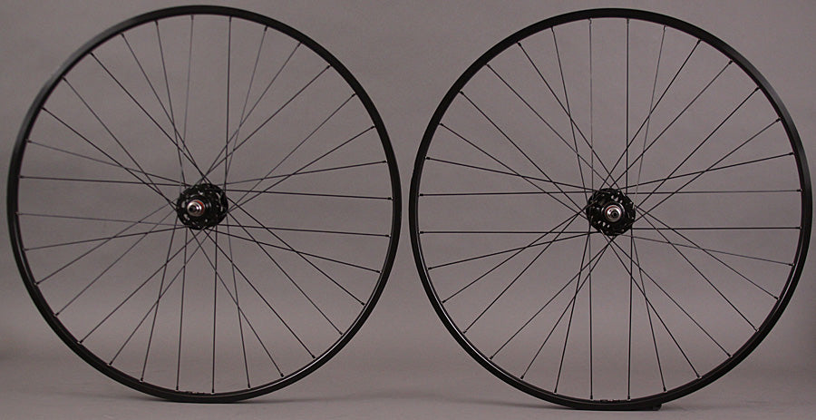 H + Plus Son TB14 Black - 32h Formula Track Hubs Fixed Gear Single Speed Wheelset