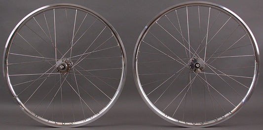 H Plus + Son Archetype Silver Phil Wood Track hubs Wheelset