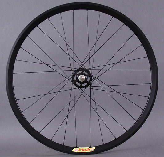 Velocity Deep V Black White Industries Track Hub Rear Wheel