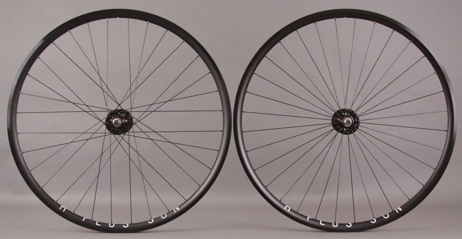 Archetype Rims H Plus SON Archetype Alloy Fixed Gear Track Bike Wheelset, Black, 32 S ...