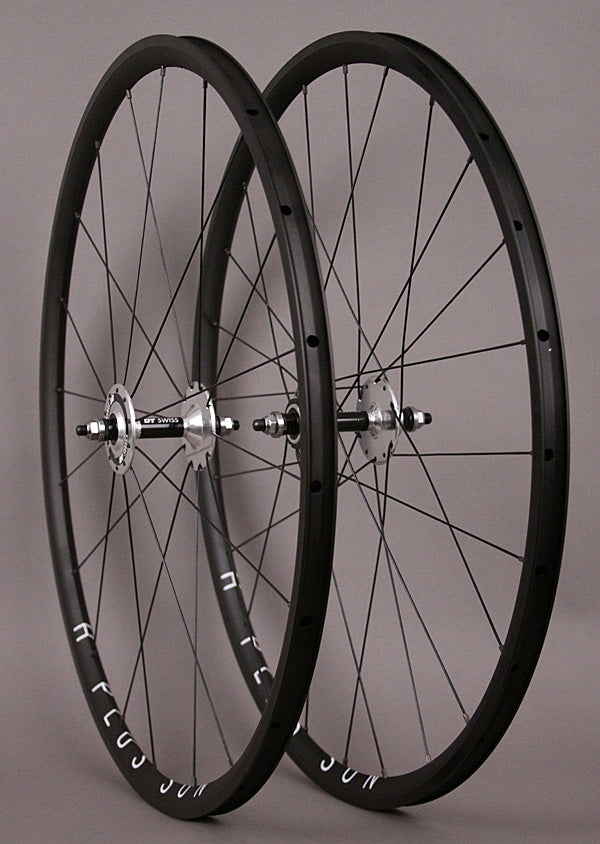 H + Plus Son Black Archetype w/ DT 370 Track Hubs Wheelset Fixed Gear