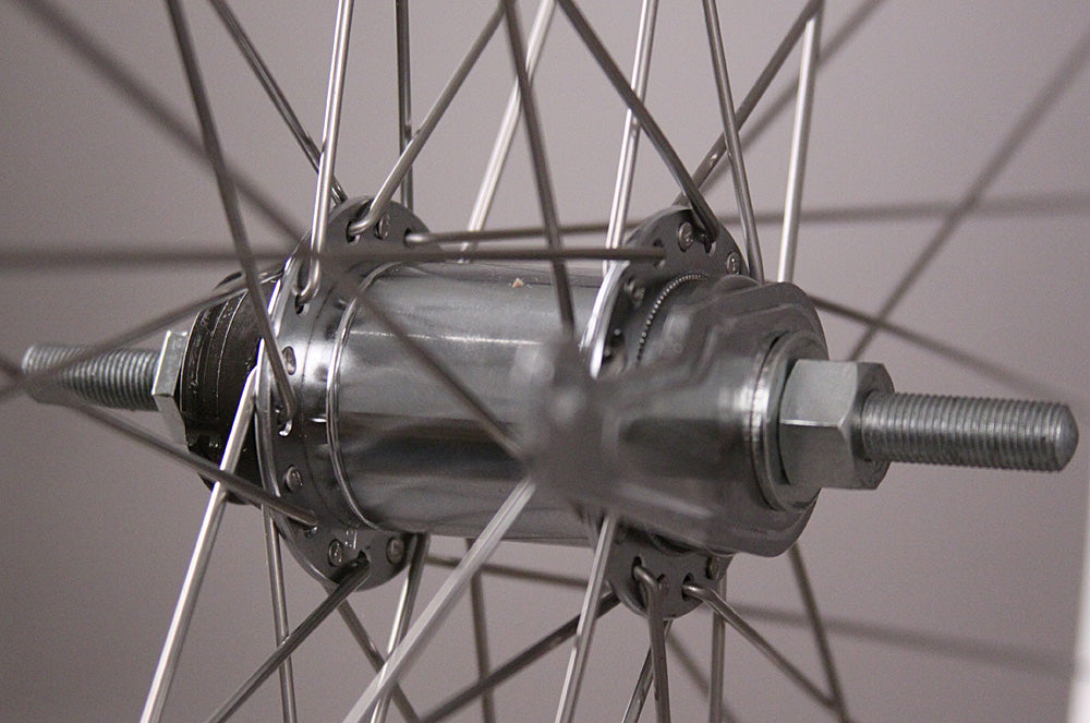SUN CR18 Silver Shimano Coaster Brake Single Speed Wheelset