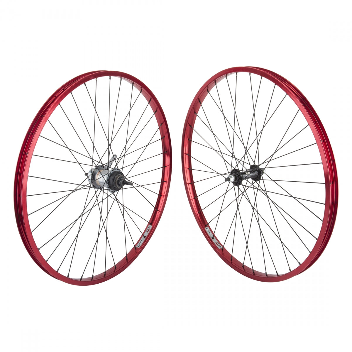 Wheelset 26 Inch 559X25 Wei As7X Red -Ano 36 Alloy Bo 3/8 Bk Nex 3Sp Coaster Brake 120Mm Dti2.0Bk W/Trim Kit & Shifter