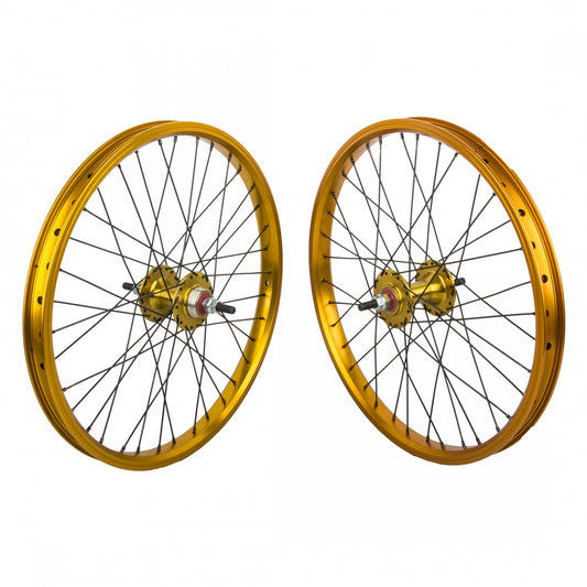 Wheelset 20X1.75 406X24 Black-Ops Dw1.1 Gold 36 Black -Ops Mx1100 Single Speed Freewheel Seal 3/8 Gd 110Mm Dti2.0Bk