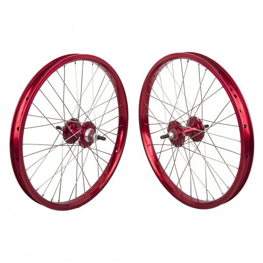 Wheelset  20X1.75 406X24 Black-Ops Dw1.1 Red 36 Black -Ops Mx1100 Single Speed Freewheel Seal 3/8 110Mm Dti2.0Sl