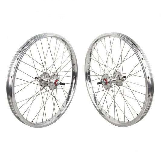 Wheelset  20X1.75 406X24 Black-Ops Dw1.1 Silver 36 Black -Ops Mx1100 Single Speed Freewheel Seal 3/8 Sl 110Mm Dti2.0Sl