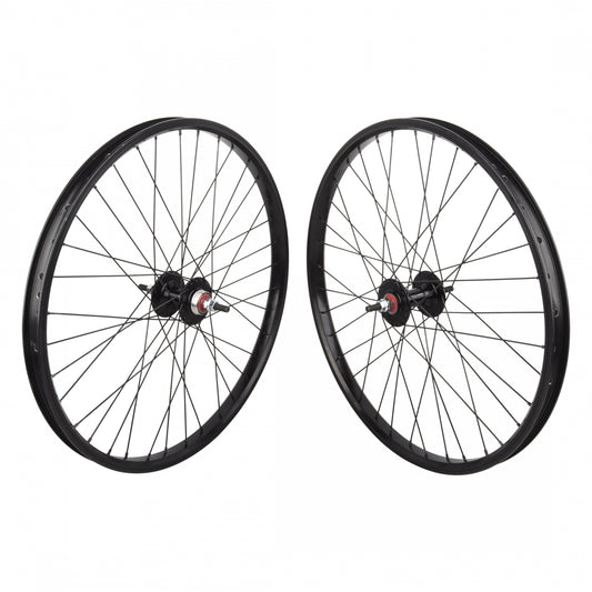 Wheelset 24x1.75 507x24 Black-OPS DW1.1 36 MX1100 Single Speed Freewheel SEAL 3/8 110mm 14GBK