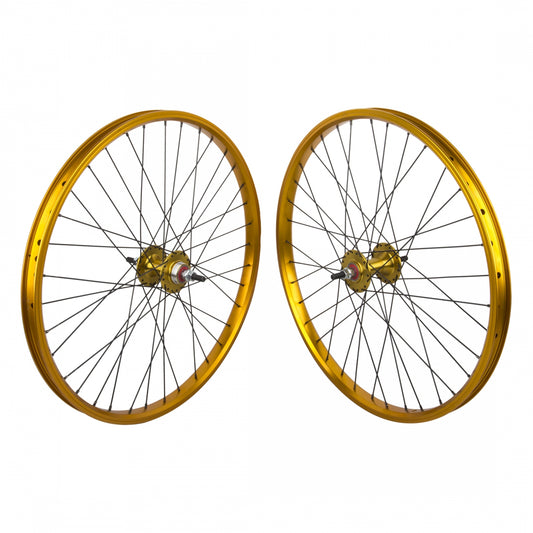 Wheelset  24X1.75 507X24 Black -Ops Dw1.1 Gold 36 Black -Ops Mx1100 Single Speed Freewheel Seal 3/8 110Mm Dti2.0Bk