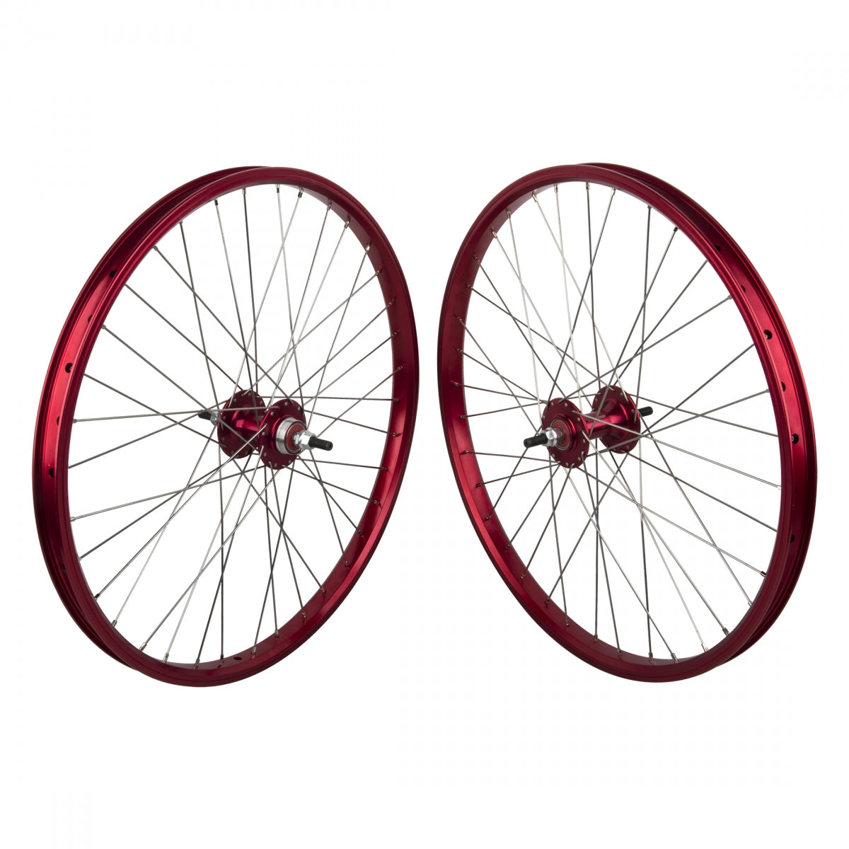 Wheelset  24X1.75 507X24 Black -Ops Dw1.1 Red 36 Black -Ops Mx1100 Single Speed Freewheel Seal 3/8 110Mm Dti2.0Sl