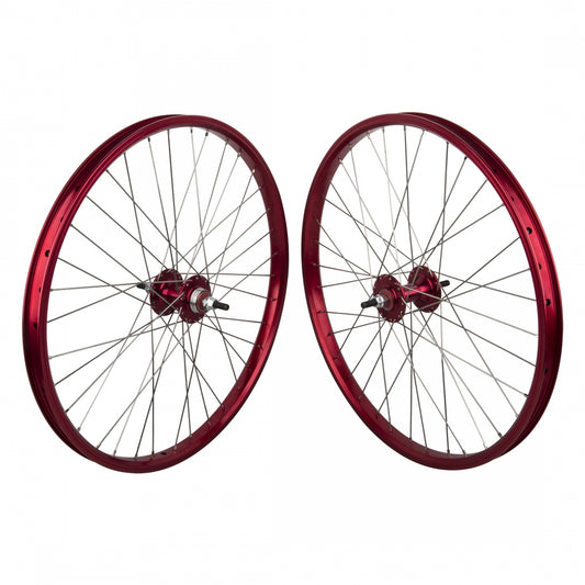 Wheelset  24X1.75 507X24 Black -Ops Dw1.1 Red 36 Black -Ops Mx1100 Single Speed Freewheel Seal 3/8 110Mm Dti2.0Sl