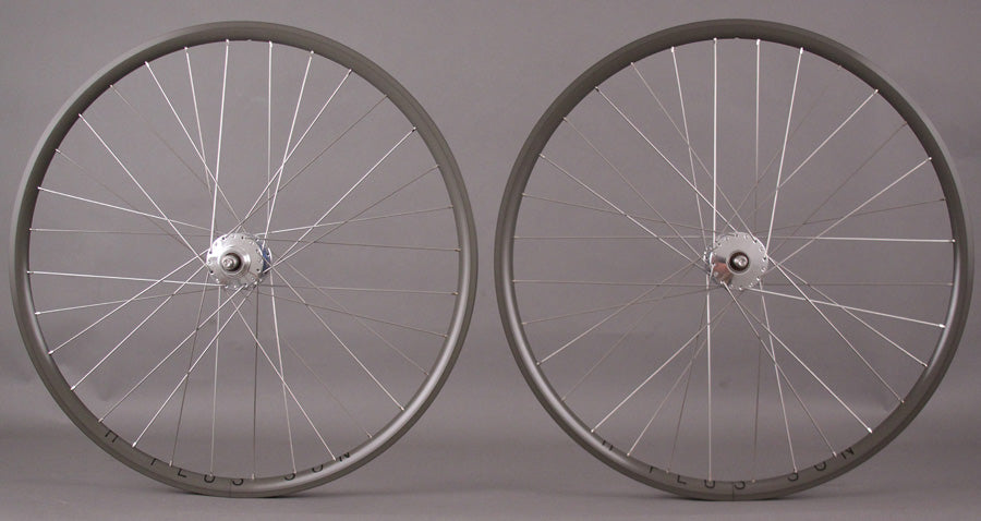 H Plus + Son Archetype Hard Anodized Phil Wood hubs Wheelset