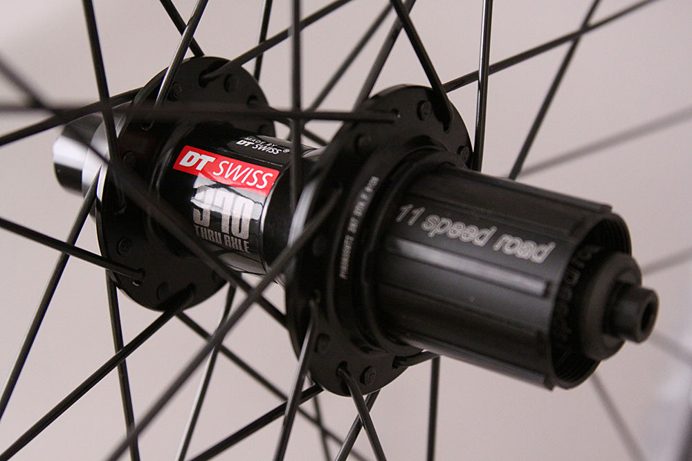 H + Son Archetype Black Rims Dt Swiss 370 Hubs Road Bike Wheelset Rim Brake 700c