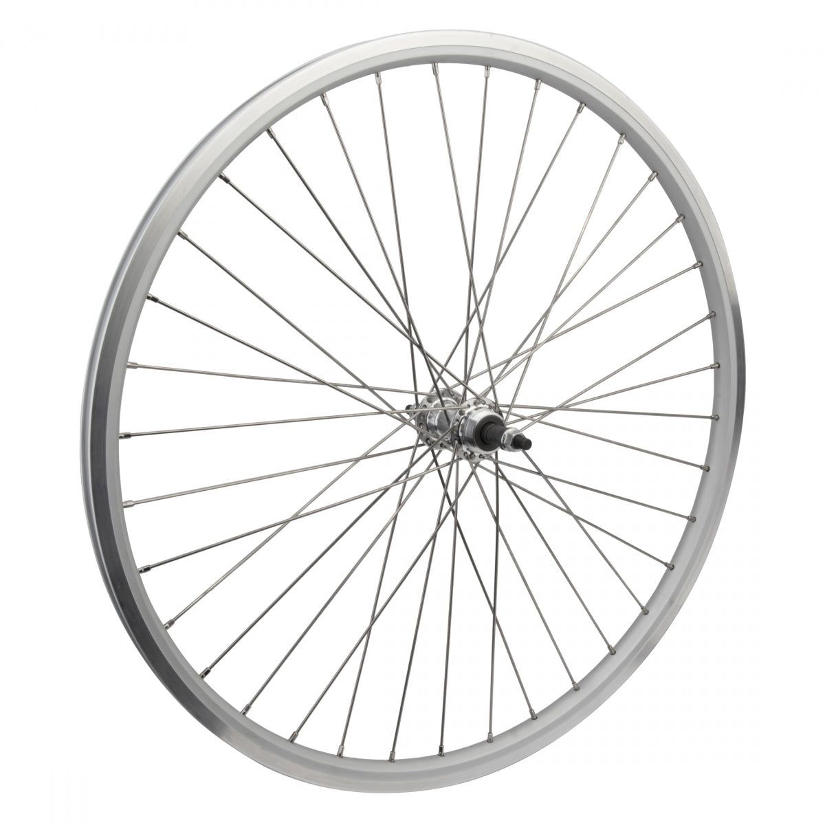 Wheel Rear  700c 622X19 Ryde Stratos Silver 36 Wm Ab1000 Freewheel 5/6/7Sp Bolt On 135Mm Ss12Gsl