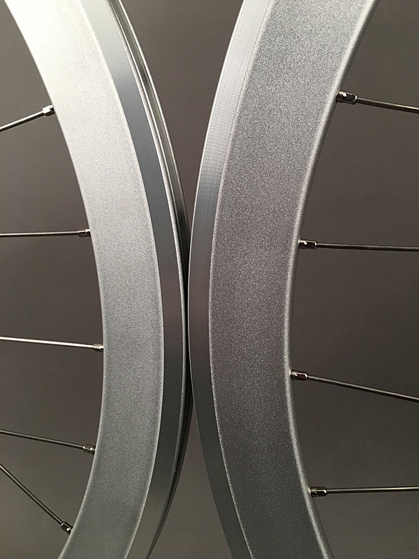 H Plus + Son SL42 Sandblasted Silver Fixed Gear Wheelset MSW 32H