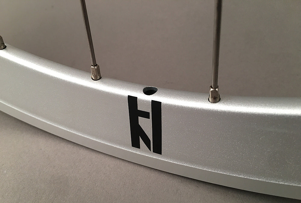H Plus + Son SL42 Sandblasted Silver Fixed Gear Wheelset MSW 32H