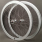 H Plus + Son SL42 Sandblasted Silver Fixed Gear Wheelset MSW 32H