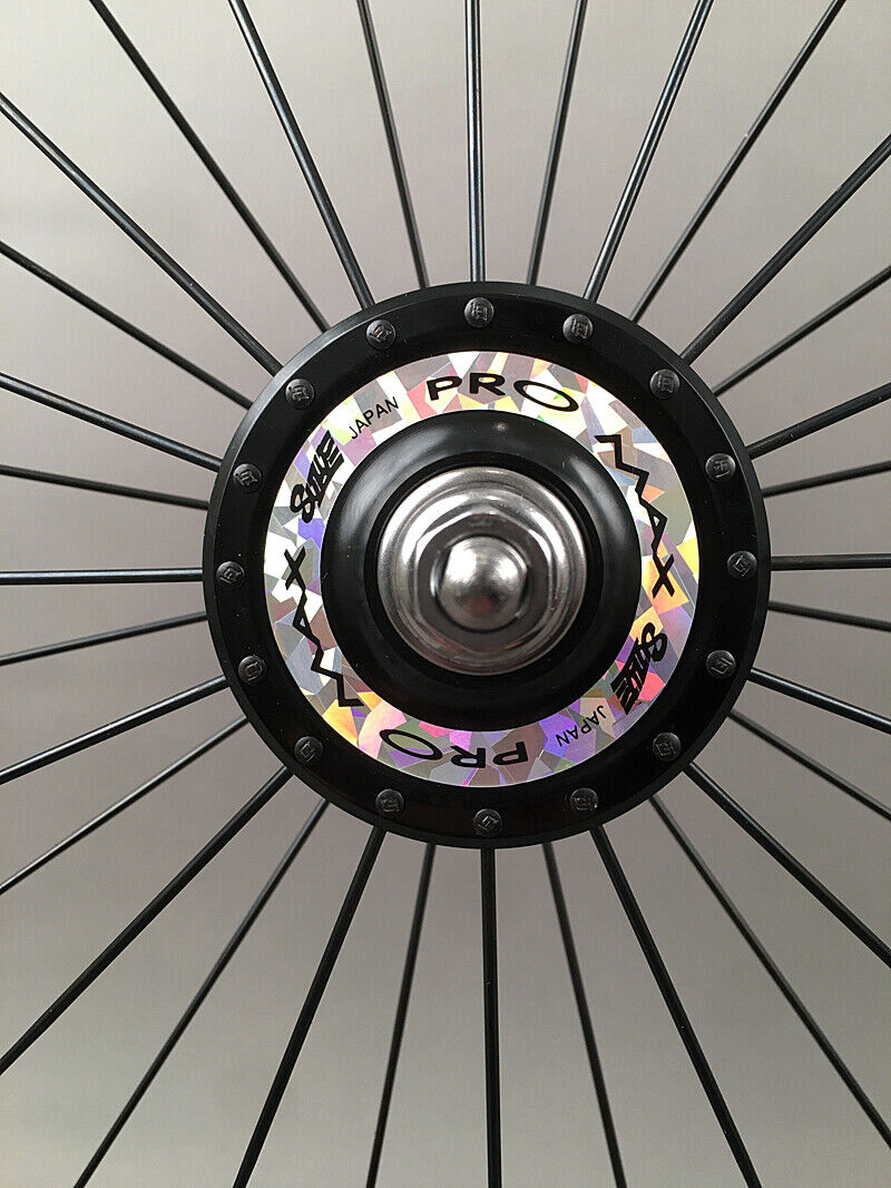 H Plus Son Archetype Black Rims Suzue ProMax Hubs Track Bike Fixed Gear Wheelset