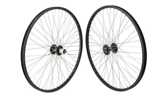 Sun CR18 26" Mountain Bike Wheelset 48 Spoke Black 100-135mm Quick release
