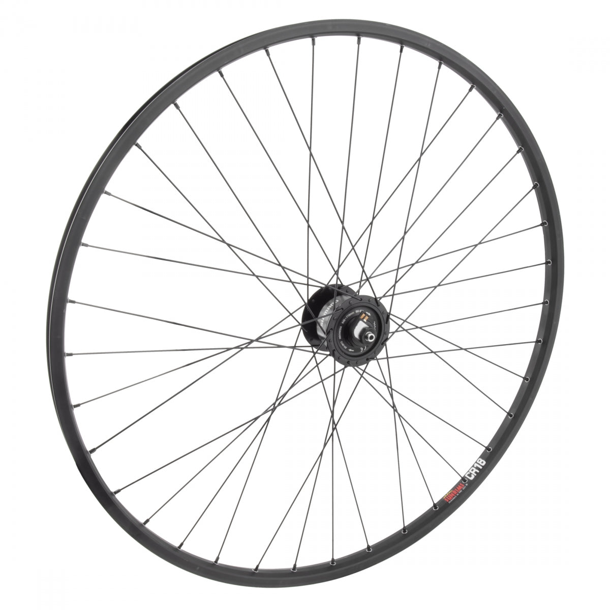 Wheel Front 700X35 622X18 Sun Cr18 Black 36 Shimano Dh-3N72 Gen Quick Release 100Mm Dti2.0Bk