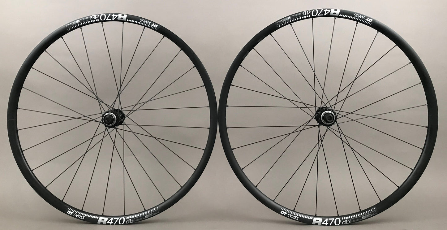 DT R470 Disc Brake Gravel CX Bike 700c Wheels 12mm Thru Shimano