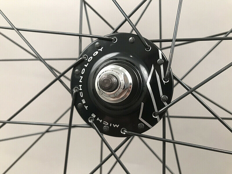 H Plus Son Archetype Black Rims Miche Track Hubs Fixed Gear Wheelset 700c