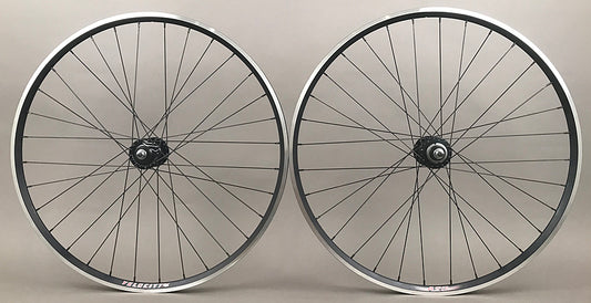 Velocity A23 Black Miche Pista Track Hubs Fixed Gear Wheelset 700c