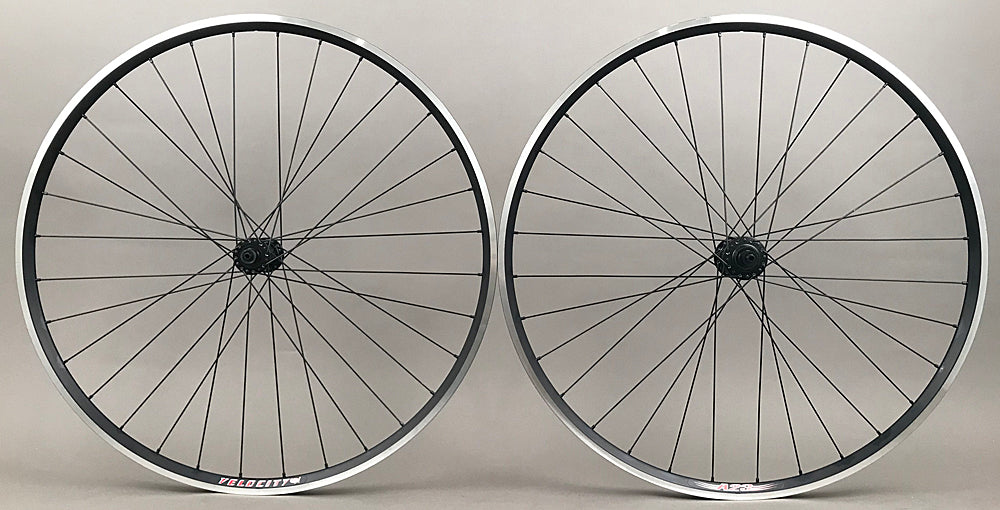 Velocity A23 700c Rims Miche Primato Hubs Road Bike Black Wheelset Rim Brake