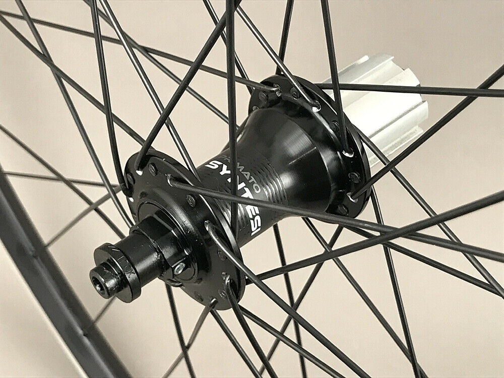 Velocity A23 700c Rims Miche Primato Hubs Road Bike Black Wheelset Rim Brake