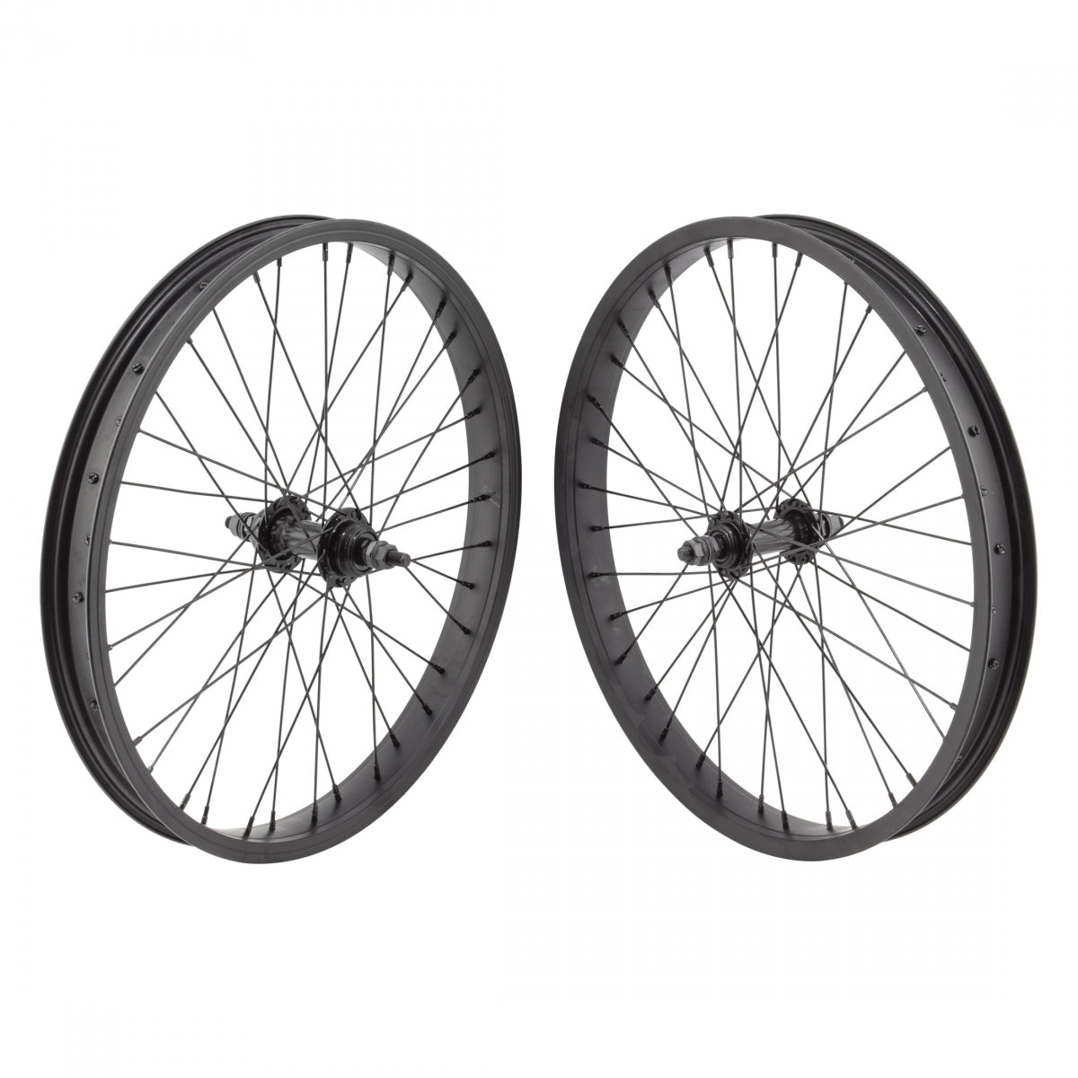 Wheelset  20X1.75 406X35 Alloy Black 36 Stl Freewheel Single Speed 3/8 110Mm 14Gbk