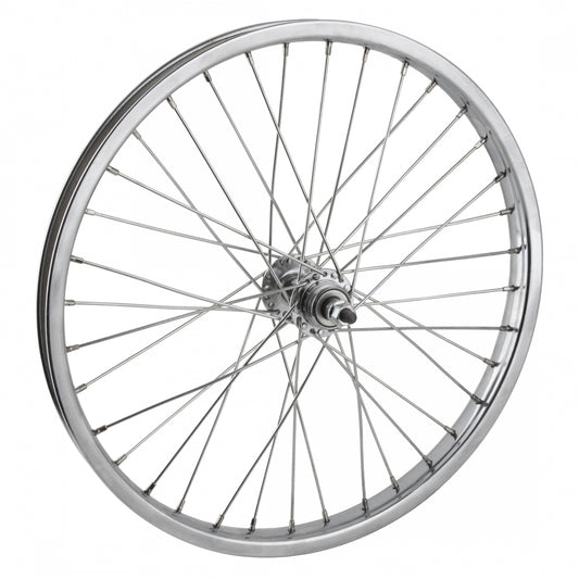 Wheel Rear 20X1.75 406X24 Steel Chrome Plated 36 Freewheel Single Speed 110Mm 12Gucp