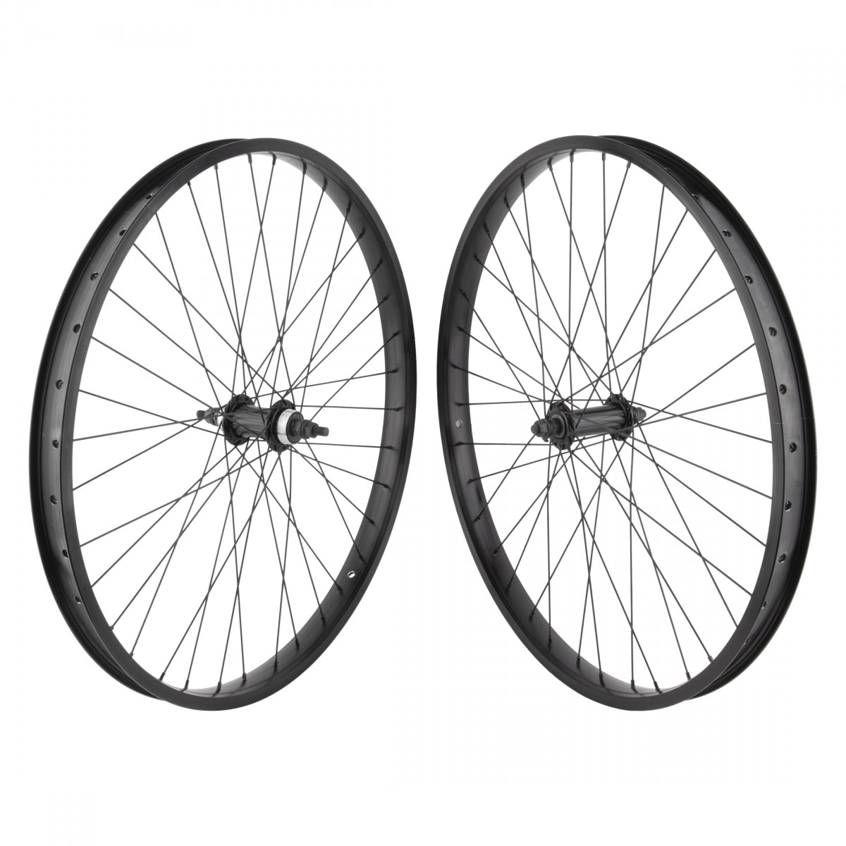 Wheelset 26 Inch 559X32 Se Bikes Blocks Flyer(22) Black Nmsw 36 Single Speed Freewheel Loose(F) Seal(R) 3/8 Bk 110Mm Ss2.0Bk