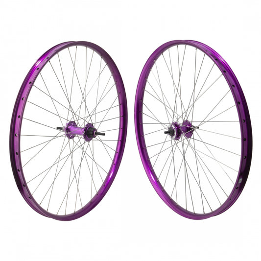 Wheelset 29er 622X36 Se Bikes Monster Quad(22) Purple Disc 36 Single Speed cassette 6 Bolt Loose(F) Seal(R) 3/8 110Mm 142Mm Ss2.0Sl