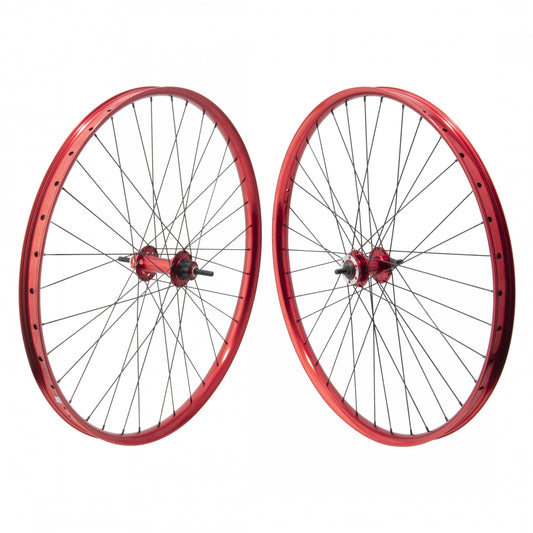 Wheelset 29er 622X36 Se Bikes Dub Monster Ripper(20) Red Nmsw 36 Single Speed cassette 6 Bolt Loose(F) Seal(R) 3/8 110Mm 142Mm Ss2.0Bk