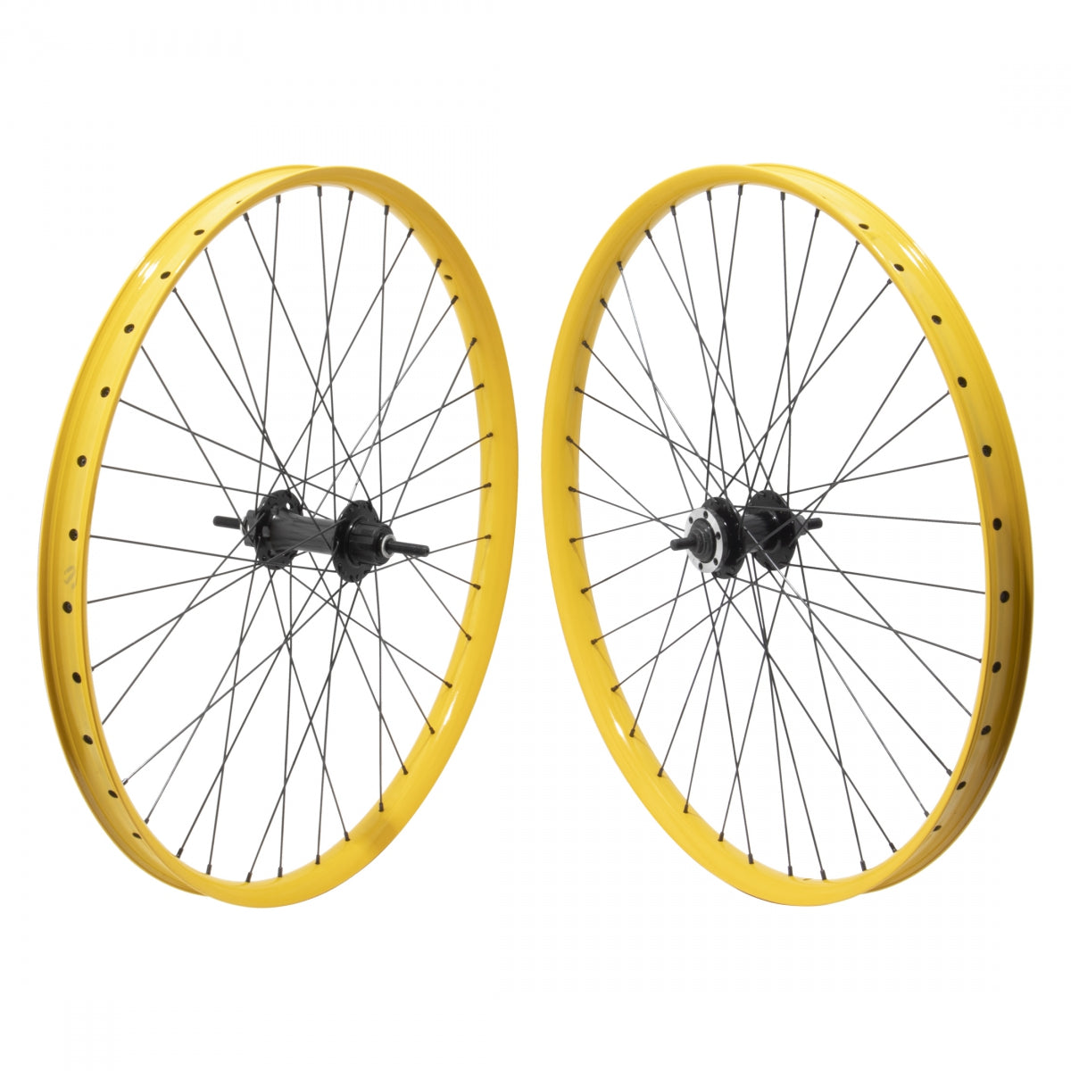 Wheelset 27.5 584X36 Se Bikes Maniacc Flyer(21) Yl Nmsw 36 Single Speed cassette 6 Bolt Loose(F) Seal(R) 3/8 Bk 110Mm 142Mm Ss2.0Bk