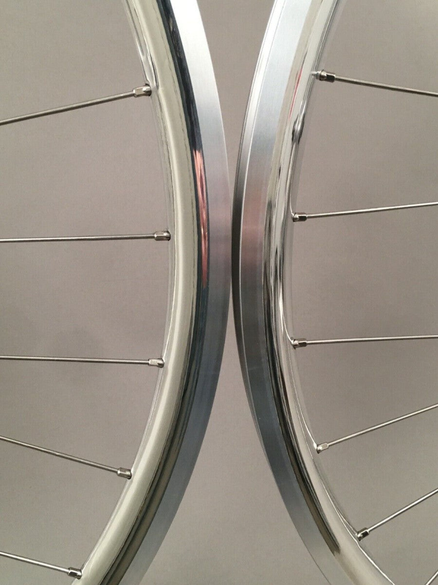 Archetype Rims H Plus Son Archetype rims Polished Silver Track Bike Fixed Gear Single ...