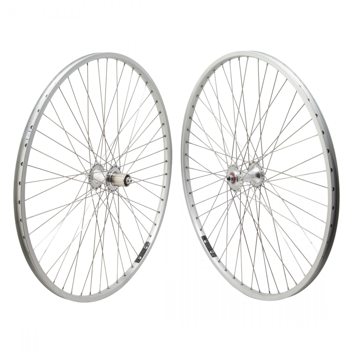 Wheelset 700c 622X18 Sun Cr18 Silver 48 Wm Mt1200 8-10S Quick Release Sealed 135Mm Sapim Leader 2.0 Sl