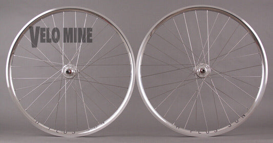 H + PLUS SON ARCHETYPE Polished Silver Rims Track Fixed Gear Wheelset 36H
