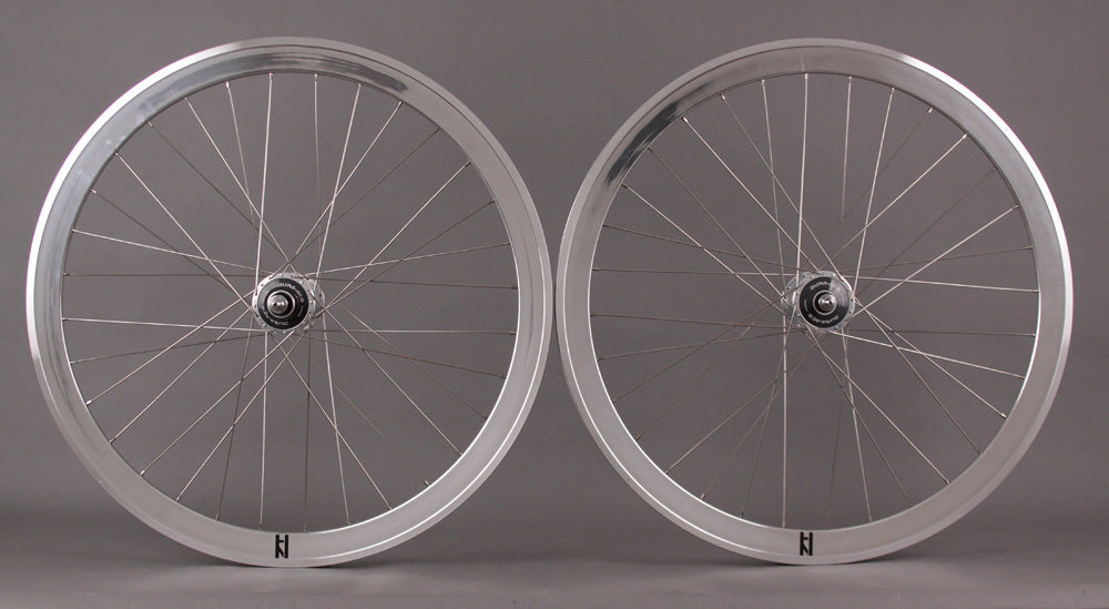 H Plus + Son SL42 Silver Fixed Wheelset MSW Shimano 7600 32H – Velo Mine
