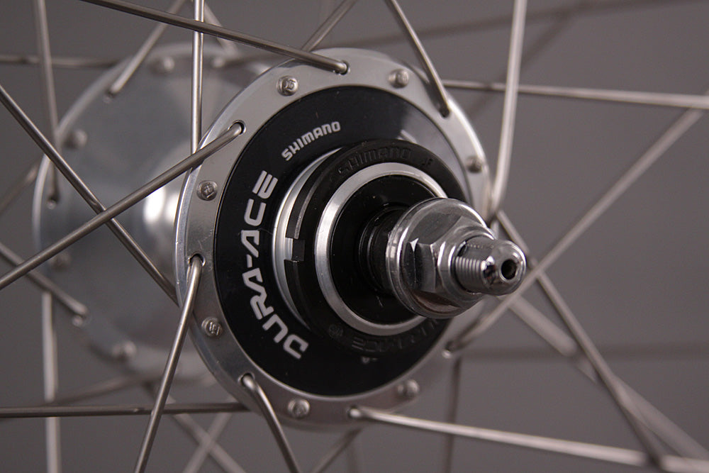 H Plus Son Archetype Wheelset Silver Dura Ace 7600 Hubs DT Comp